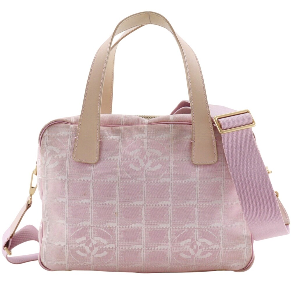 Chanel Travel Line Convertible Satchel Nylon Medium